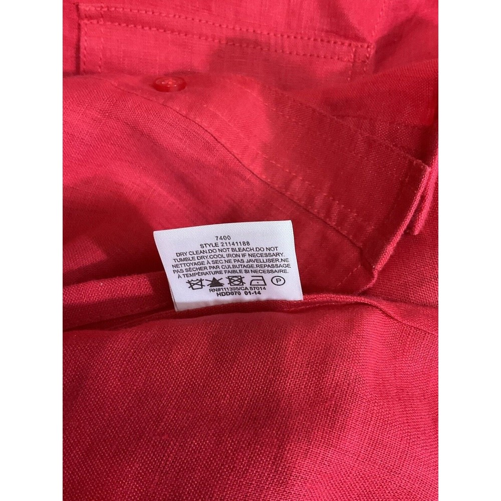 Red Button-Up Women's Top - Picture 7 of 7